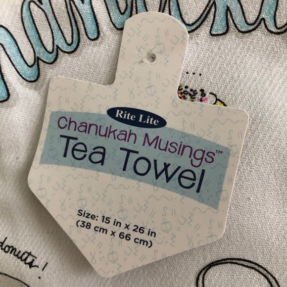 Chanukah: pot holder, oven mitt, tea towel, bag - Picture 11 of 13
